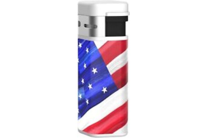 Triple Torch Lighter, Art by Charlie Turano III, One Nation Series, USA Flag