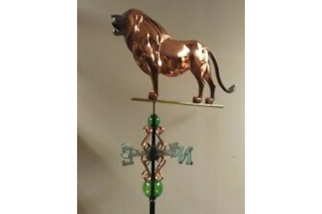LARGE LION  Weathervane,Very rare, Copper,ALL PARTS,sold as shown.No roof mount