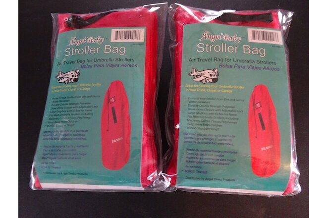 STROLLER BAG Lot 2 by Angel Baby Air Travel Bag for Umbrella Strollers NEW NIP