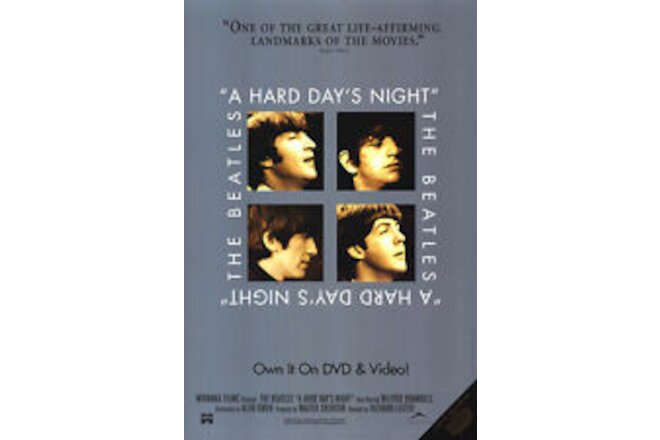 A Hard Day's Night Movie Poster 26x40 S/S The Beatles  John  Paul  George  Ringo