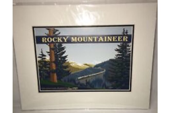 Jode Thompson Rocky Mountaineer Classic Art Canadian Rockies RAILROAD TRAIN
