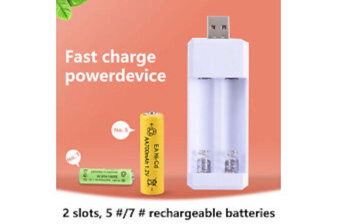 Electronic Battery Charger Usb Port Charging White Safe Rapid Battery Charger