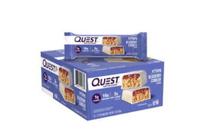 Quest Nutrition Blueberry Cobbler Hero Protein Bar, Low Carb, High Protein, 12Ct