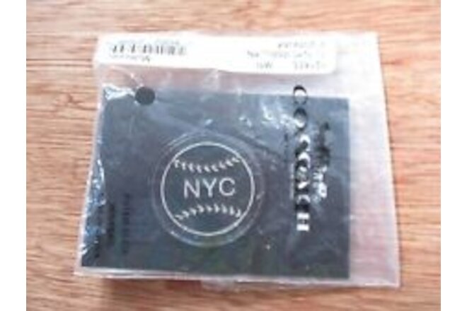 Coach F21655 NYC baseball black metal enamel pin new