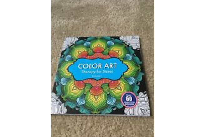Color Art Therapy For Stress Volume 1 Paperback 60 Beautiful Designs