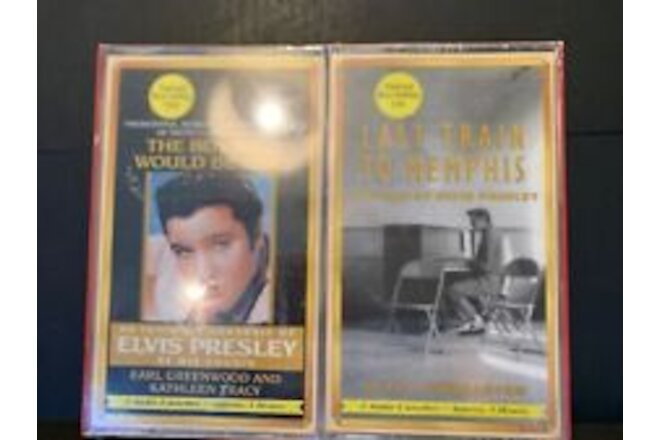 2 Audio Books The Boy Who Would Be King & Last Train to Memphis 4 Cassettes Vtg