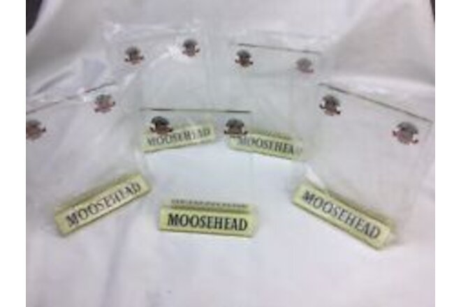 Five COLLECTIBLE MOOSEHEAD CANADIAN LAGER BEER ACRYLIC TABLE TOP CARD DISPLAY