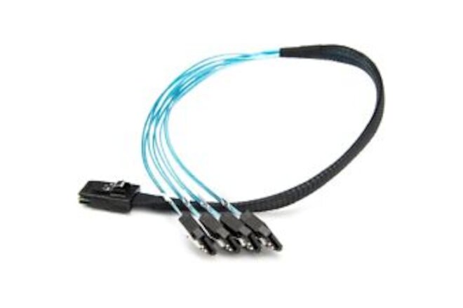 Rocstor Premium 20in Serial Attached Scsi Sas Cable - Sff-8087 To 4x Latching