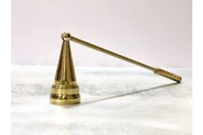 Vintage Brass Candle Snuffer Mid Century Modern | 10 Inches