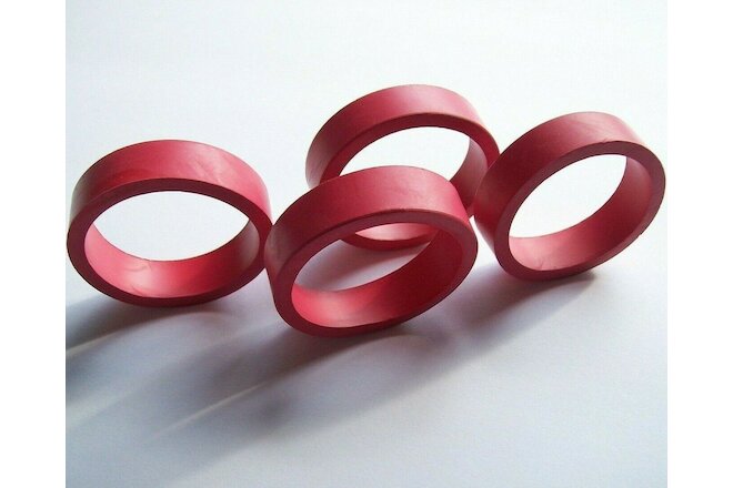 4 Pinball Machine Game Flipper Rubber Bat Rings 3" Pinkish Red Most Common Size