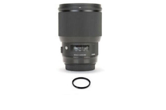 Sigma 85mm f/1.4 DG HSM Art Lens for Nikon F + 86mm UV Filter