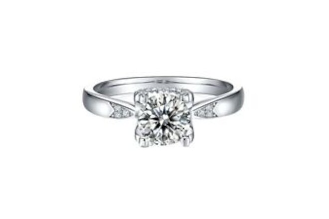 14K Gold  S925 Moissanite 1ct Rectangular Ring Fine Jewelry Woman Wedding Gifts