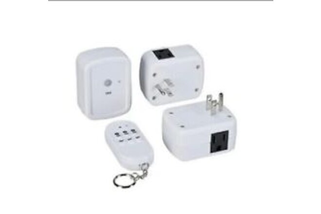 Holiday Time 3 Pack Wireless Christmas Outlets with Remote Control Batteries Inc