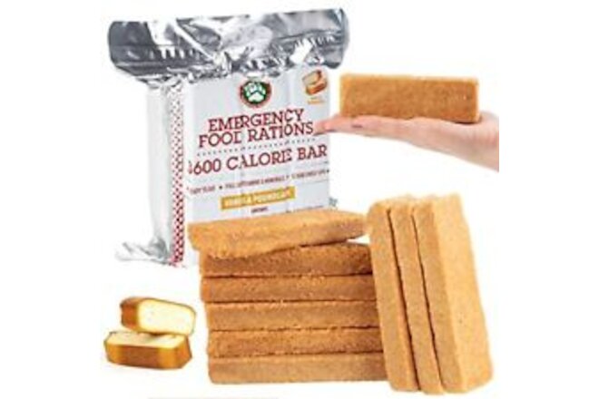 Grizzly Gear Food Rations- 3600 Calorie Bar (Vanilla Poundcake) - 3 Day, 72 H...