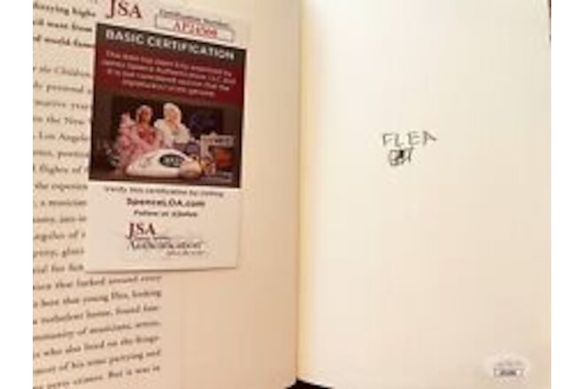 Flea autographed signed Acid for the Children hardcover 1st edition book JSA COA