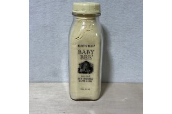 Burt's Bees Baby Bee Buttermilk Bath Soak 9oz Discontinued Rare Glass Bottle
