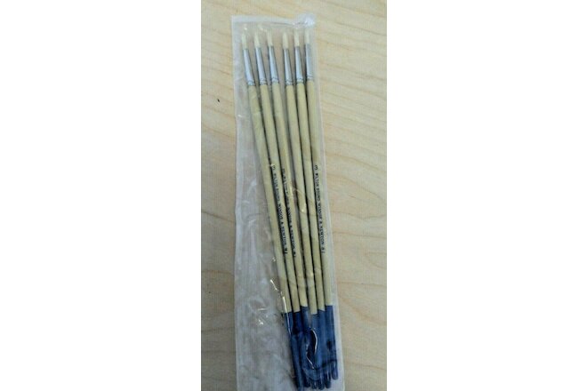 Lot of 6 vintage winsor and newton Wilson #3 artist paint brushes
