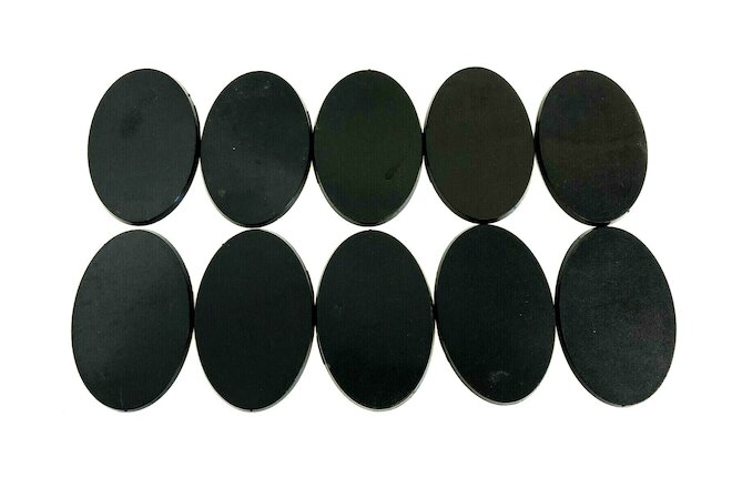 Lot of 10 75mm x 42mm Oval Bases For Warhammer 40k & AoS Games Workshop