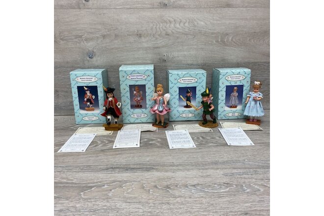 Madame Alexander Peter Pan Figurines Wendy Tinker Bell Captain Hook COA Lot