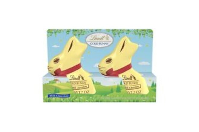 Lindt & Sprungli Gold Bunny Duo, 7 Ounce (Pack of 2)