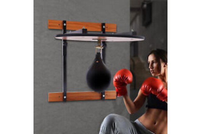 Wall Mounted Adjustable Speed Bag Platform Kit Swivel Punching Fitness Training