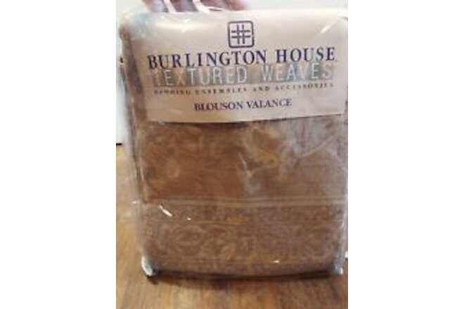 Verona 28921 Burlington House Textured Weave Pole Top Blouson Valance 82×18
