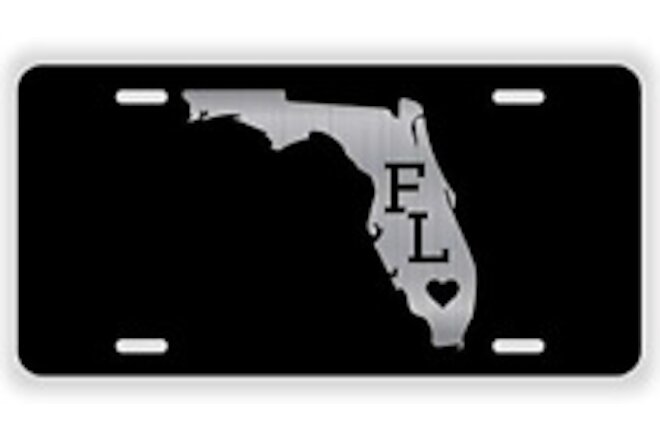 JMM Industries Florida State Love FL Vanity Novelty License Plate Tag Metal 12-I