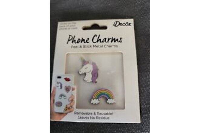Phone or case Charms  Trendy Peel n’ Stick Metal Removable & Reusable (T5)