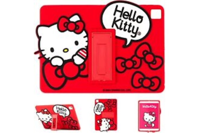 Hello Kitty Kids Case for iPad, 9th Generation iPad Cover, 8th, 7th w Kickstand