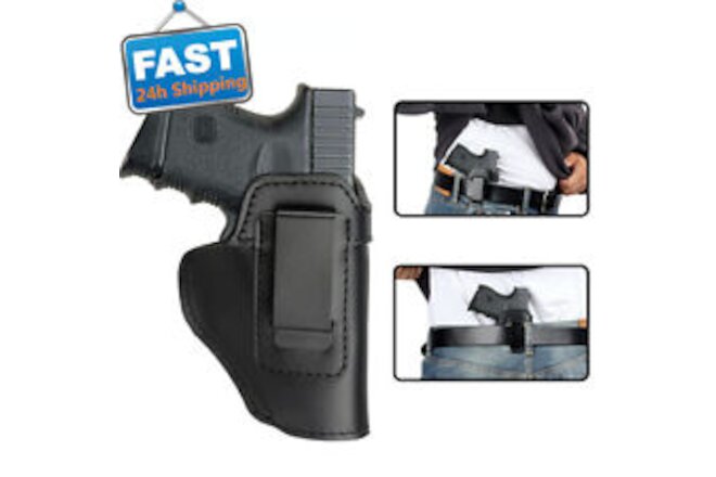 Tactical Leather IWB Concealed Gun Holster Right/Left Hand Shooting Gun Holster