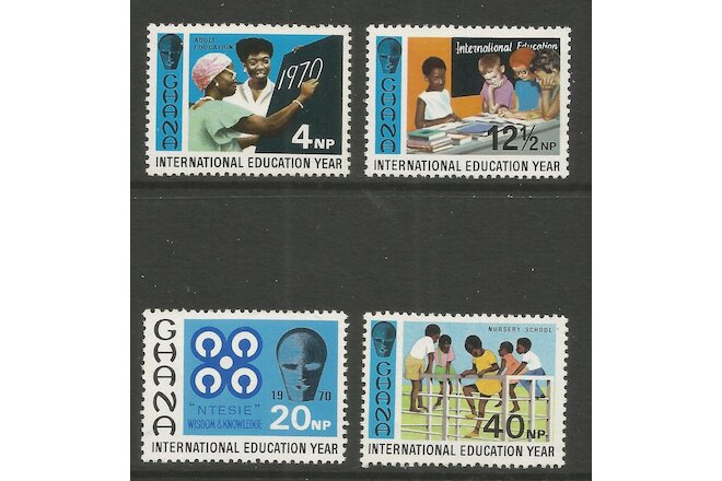 GHANA, 1970 INTERNATIONAL EDUCATION YEAR(4), S.G 578-581, MNH**