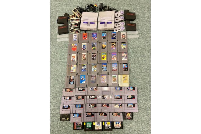 (59) NES, SNES, SEGA - Nintendo Games & Consoles, Controllers, Covers