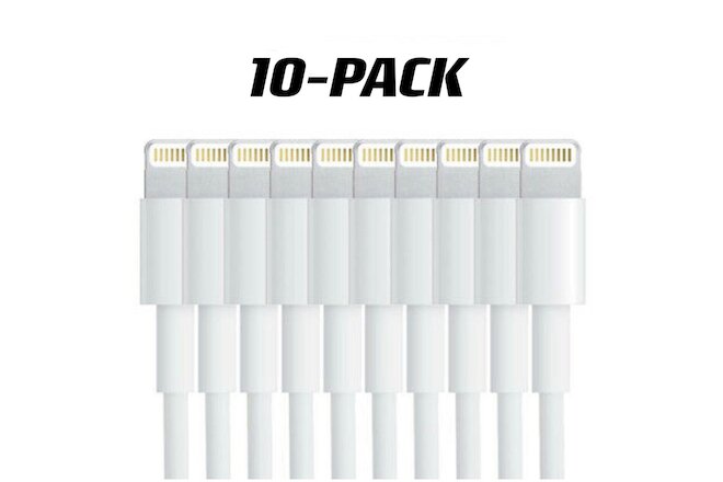 【10-Pack]Charging Cable Charger Cord for Apple iPhone13 12 XR X XS MAX 8 7 6 6S
