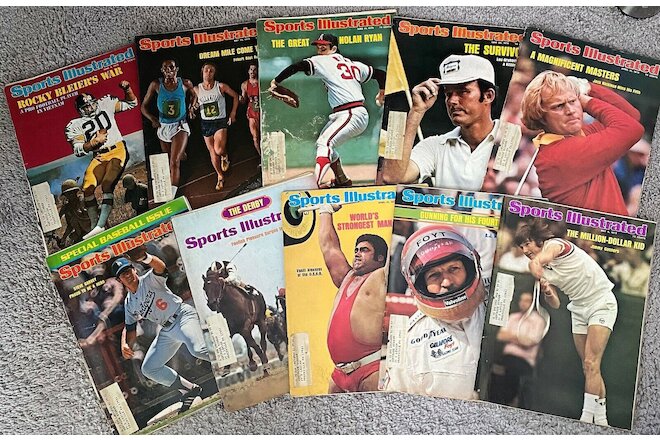 Sports Illustrated April-June 1975 LOT 10 Vintage Issues (sold as LOT or solo)