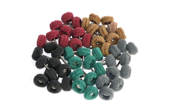 80x Abrasive Metal Polishing Buffing Wheel Burr Kit Set for Dremel Rotary Tool