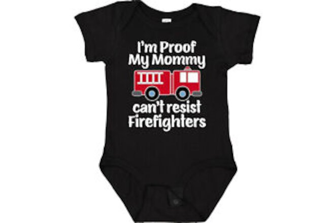 Inktastic Firefighter Daddy Baby Fireman Baby Bodysuit Funny One-piece Infant