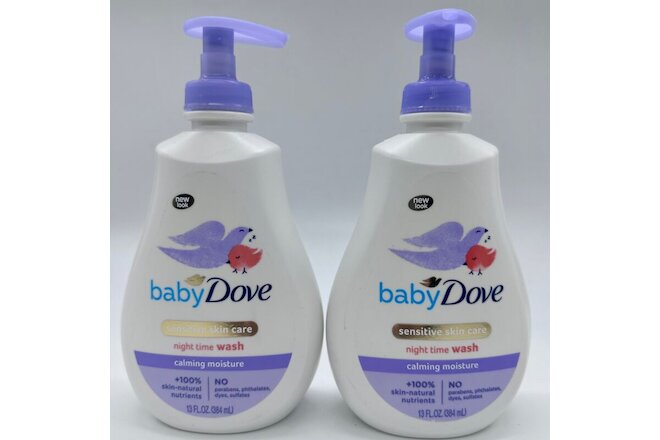 Baby Dove Night Time Tip to Toe Body Wash Calming Nights Sealed 13oz x 2PK -NEW-