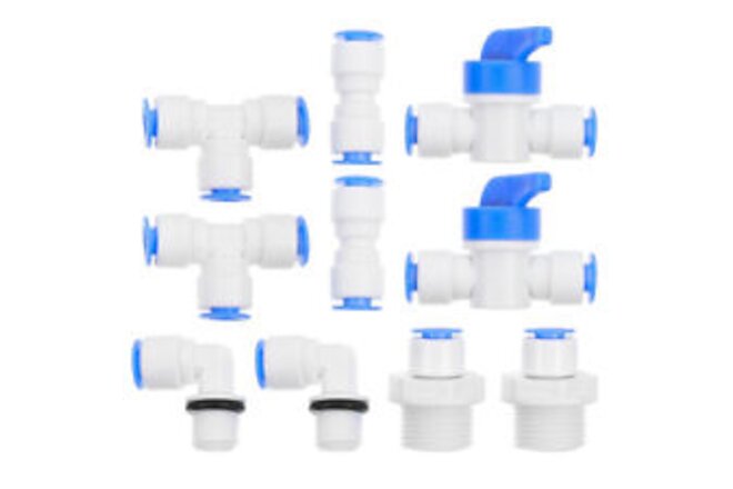 10 Pcs Plumbing Quick Connect Fittings Water Filter Quick Connect Fittings