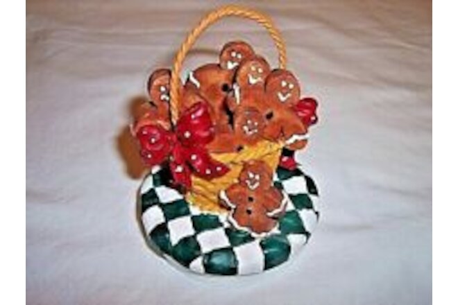 Gingerbread Man Candle Topper Basket   Decorate & Protect Your 3" Candles