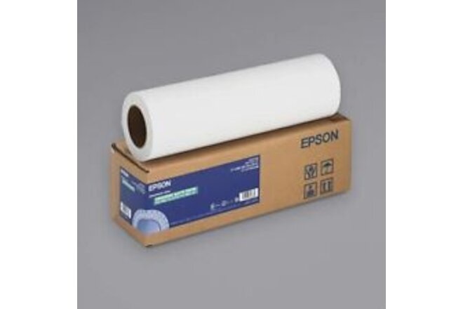 Epson S041725 17" x 100' 3" Core 10 mil Enhanced Photo Paper Roll - White *NEW*