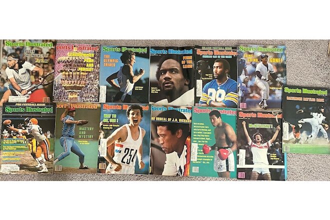 Sports Illustrated July - Sept 1980 LOT 15 Vintage Issues (sold as LOT or solo)