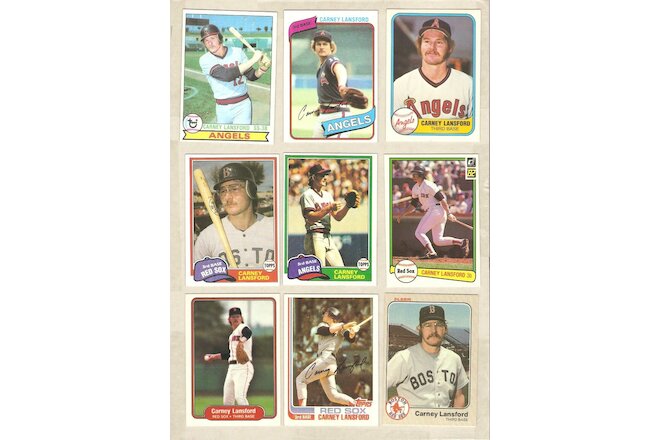 CARNEY LANSFORD ( 42 ) DIFFERENT CARDS NM
