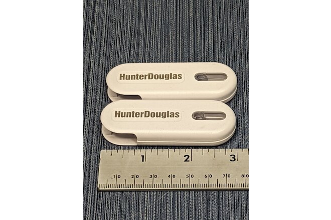 2 x Hunter Douglas Spring Loaded Cord Tensioner white for Roller Shades 1"x3"