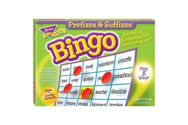 TREND ENTERPRISES Prefixes & Suffixes Bingo Game 6140