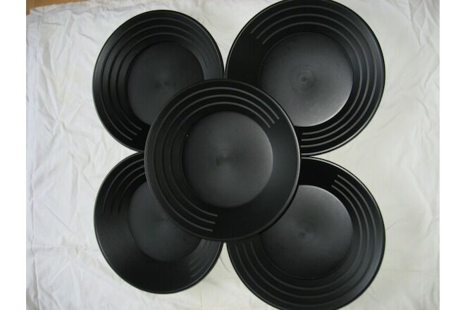 5- 14" BLACK GOLD PANS