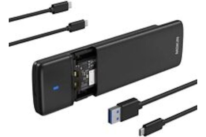 SATA SSD Enclosure Reader Tool Free NVMe to USB 3.2 Gen 2 10Gbps NVMe P