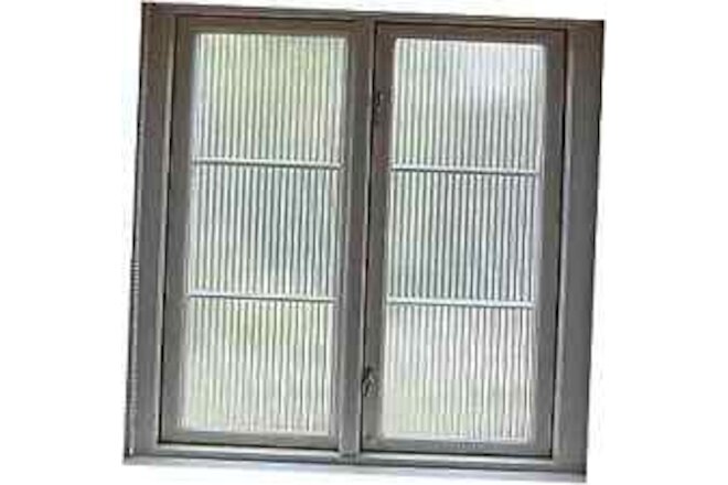 1/2-Inch Reeded Glass Window Film, Frosted Reeds Window 17.7"x78.7" (45x200cm)