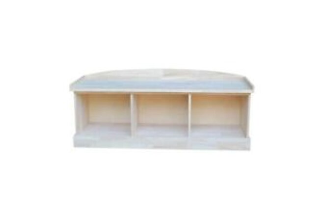 International Concepts Storage Bench H 21" x W 51.6" x D 12" Solid Wood Standard