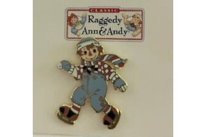 Raggedy Andy Skating Cloisonne Butterfly Clutch Collar Lapel Pin Brooch