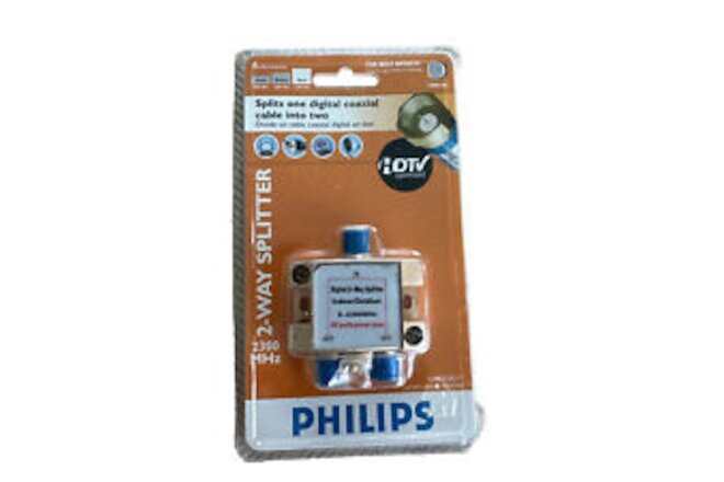 Philips SDW5010O/17 2-Way Splitter Indoor/Outdoor for Digital Satellite 2300 MHz